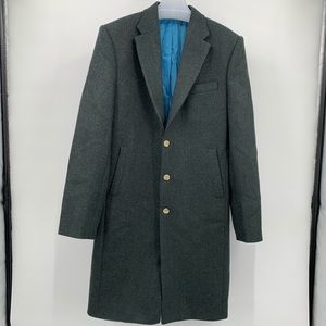 😀 StudioSuits Bespoke Green Tweed Custom Made Long Coat